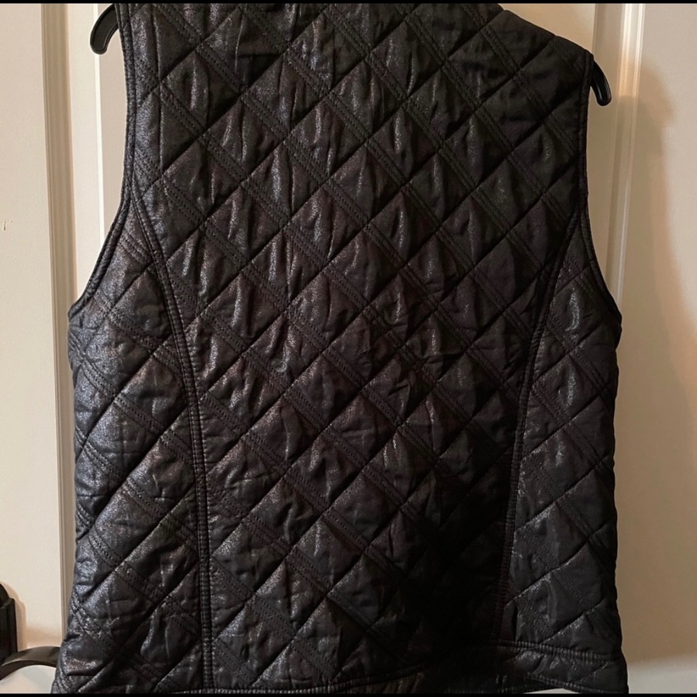 Chico’s Vest Black Chico’s Size 2 or Large - Picture 2 of 3